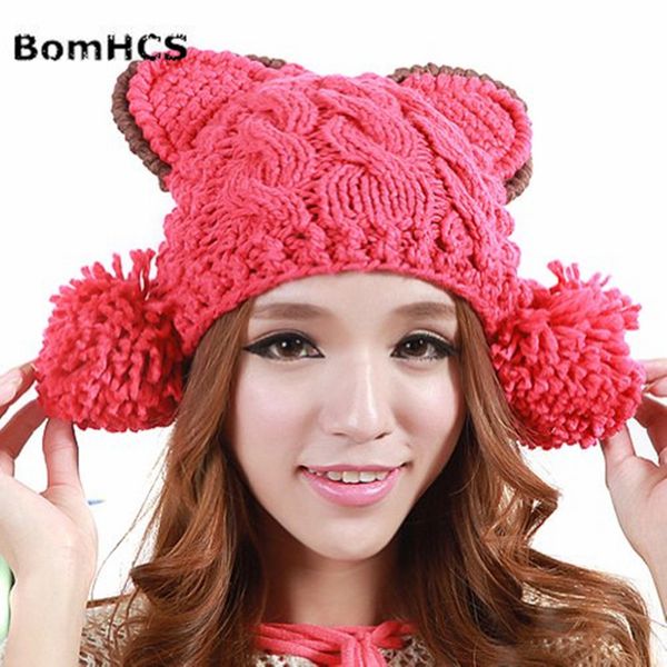 beanie/skull caps bomhcs cat ear pom cabled knit beanie crochet rib hat brim cap 100 handmade knitted, Blue;gray
beanie/skull caps bomhcs cat ear pom cabled knit beanie crochet rib hat brim cap 100 handmade knitted, Blue;gray