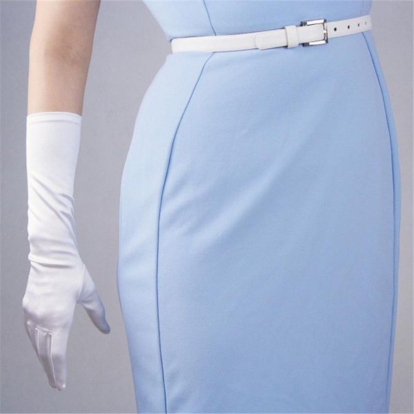 silk gloves 38cm elastic silk satin pearl milk white women' long sunscreen gloves scb38, Blue;gray
silk gloves 38cm elastic silk satin pearl milk white women' long sunscreen gloves scb38, Blue;gray