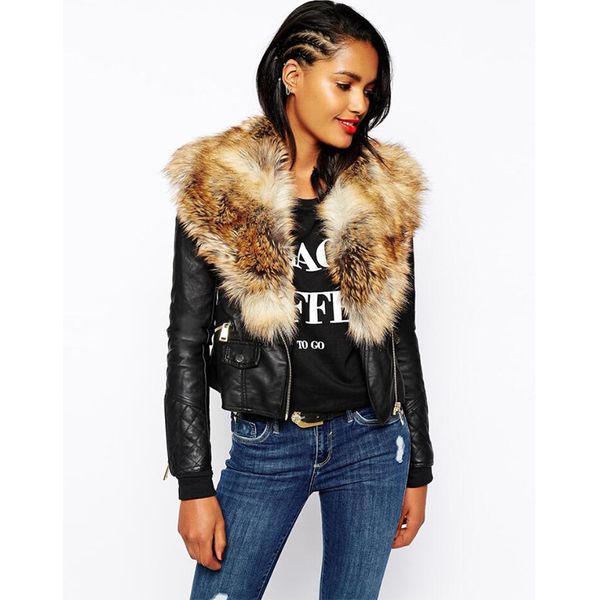 women's fur & faux 2021 autumn winter fashion women big size long sleeve collar zipper loose coat s-3xl cc1285, Black
women's fur & faux 2021 autumn winter fashion women big size long sleeve collar zipper loose coat s-3xl cc1285, Black