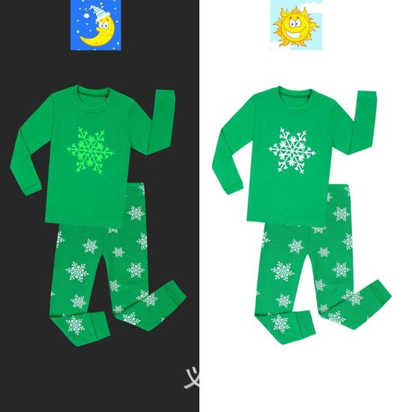 new green luminous cartoon fluorescent pajamas christmas party children cotton girls boys pyjamas kids +pant 2 pieces sets, Blue;red
new green luminous cartoon fluorescent pajamas christmas party children cotton girls boys pyjamas kids +pant 2 pieces sets, Blue;red