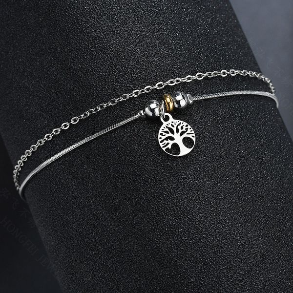 double layer adjustable chain tree of life bracelet & bangles stainless steel love charms bracelets for women wedding jewelry, Golden;silver
double layer adjustable chain tree of life bracelet & bangles stainless steel love charms bracelets for women wedding jewelry, Golden;silver