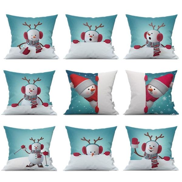 45*45cm christmas snowman pillowcase home decor santa claus cushion covers sofa car pillow case xmas party supplies
45*45cm christmas snowman pillowcase home decor santa claus cushion covers sofa car pillow case xmas party supplies