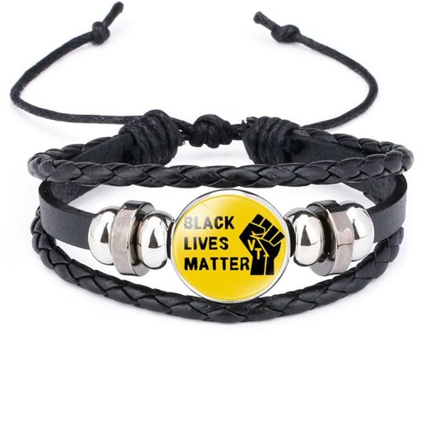 многослойный регулируемый подвески браслеты черные lives matter wrap кожа каната цепь браслет женщин mens панк вспомогательное оборудование, Golden;silver
многослойный регулируемый подвески браслеты черные lives matter wrap кожа каната цепь браслет женщин mens панк вспомогательное оборудование, Golden;silver