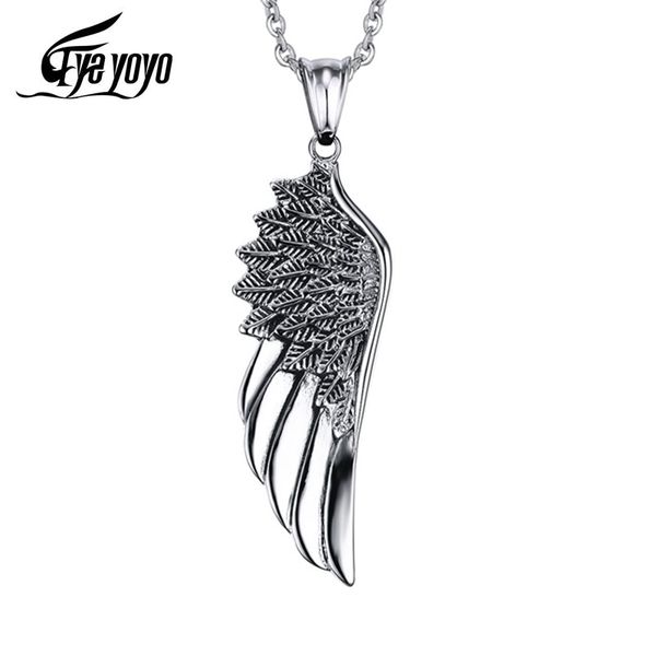 pendant necklaces eyeyoyo vintage angel men stainless steel punk mens fashion biker jewelry, Silver
pendant necklaces eyeyoyo vintage angel men stainless steel punk mens fashion biker jewelry, Silver
