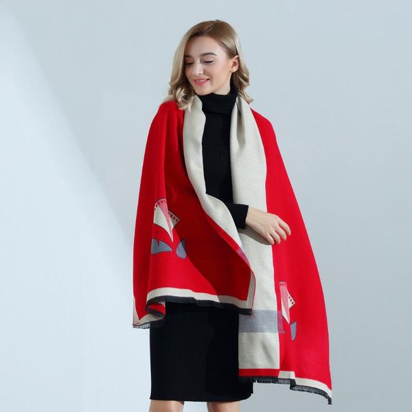 scarves 2021 autumn and winter scarf ladies wild cute cartoon warm jacquard cashmere female shawl bufanda, Blue;gray
scarves 2021 autumn and winter scarf ladies wild cute cartoon warm jacquard cashmere female shawl bufanda, Blue;gray