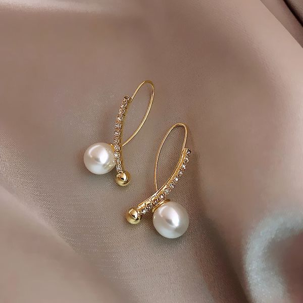 stud fashion net red goddess earrings korean simple imitation pearl girl temperament ladies female jewelry, Golden;silver
stud fashion net red goddess earrings korean simple imitation pearl girl temperament ladies female jewelry, Golden;silver