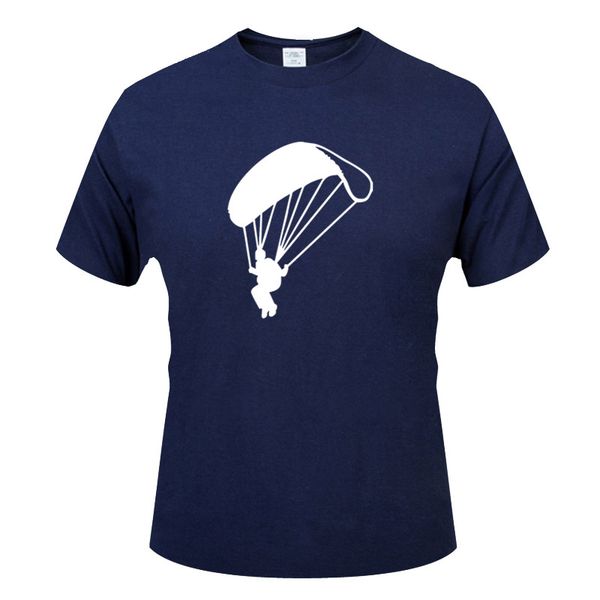parachutist printing fashion short sleeve t-shirt men t shirt o-neck men clothes