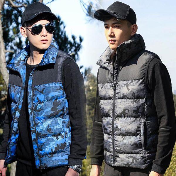 2020sleeveless men women's warm vest outdoor heating vest for couples usb electric heating clothes carbon fiber winter clothing, Gray;blue
2020sleeveless men women's warm vest outdoor heating vest for couples usb electric heating clothes carbon fiber winter clothing, Gray;blue