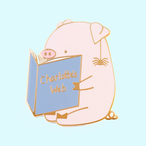 comedy movie charlottes webs hard enamel pin fashion cartoon pastel animals gold brooch cute piggy wilbur and spider friendship, Gray
comedy movie charlottes webs hard enamel pin fashion cartoon pastel animals gold brooch cute piggy wilbur and spider friendship, Gray