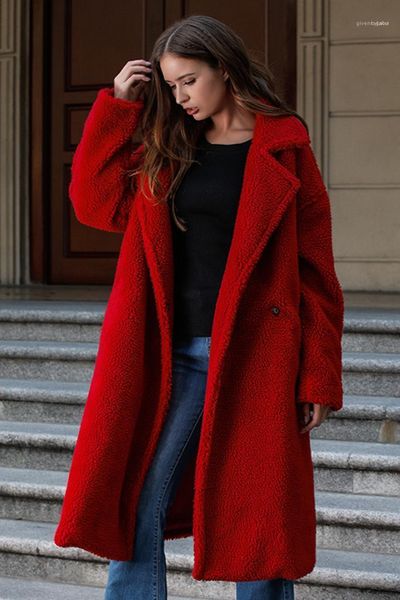 clothing solid color womens designer wools fashion loose thick lapel neck womens cardigan outerwears casual females, Black
clothing solid color womens designer wools fashion loose thick lapel neck womens cardigan outerwears casual females, Black