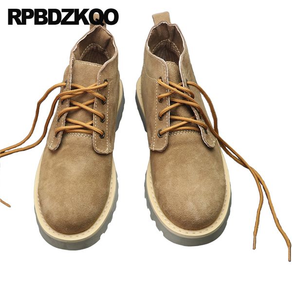fur shoes flat booties autumn footwear suede army brown 2020 lace up men genuine leather retro combat boots vintage, Black
fur shoes flat booties autumn footwear suede army brown 2020 lace up men genuine leather retro combat boots vintage, Black