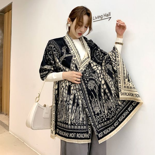 reversible cashmere scarves winter new shawls women warm soft shawl cloak mrs thick travel blankets tassel scarf, Blue;gray
reversible cashmere scarves winter new shawls women warm soft shawl cloak mrs thick travel blankets tassel scarf, Blue;gray