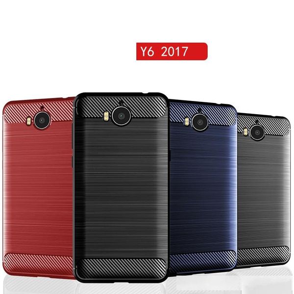 tpu rubber full-body protective phone cover carbon fiber cover phone case for huawei y6 2017 case cover shockproof bumper
tpu rubber full-body protective phone cover carbon fiber cover phone case for huawei y6 2017 case cover shockproof bumper