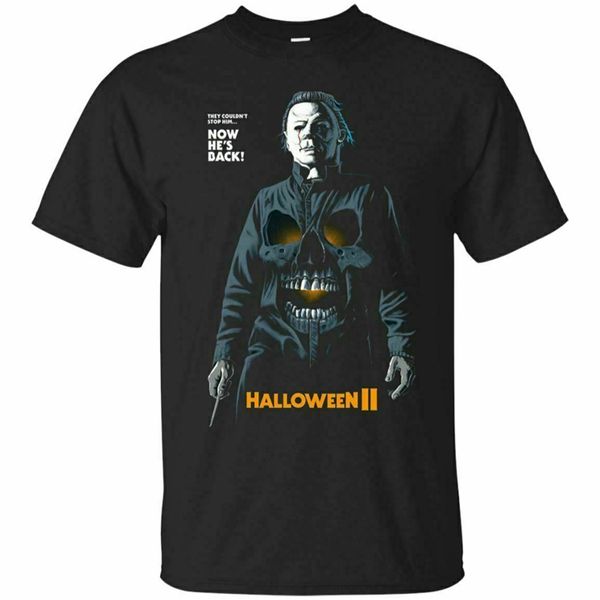 michael myers halloween ii t-shirt halloween horror movie tee shirt short sleeve diy prited tee shirt