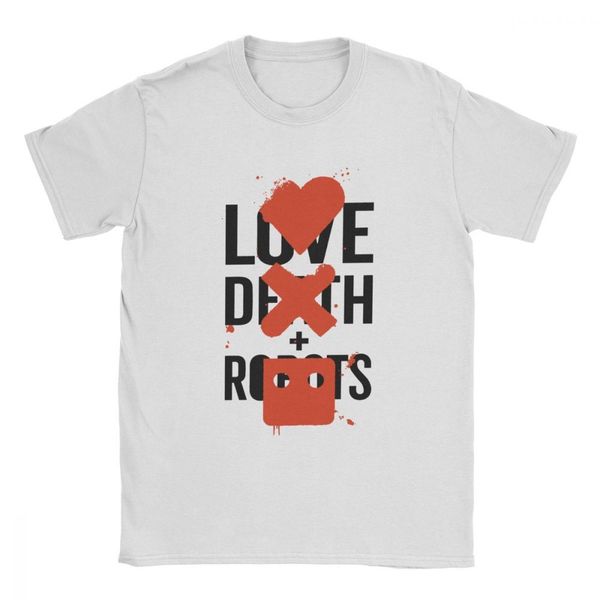 midnite star cool love death and robots t-shirt big fan tee shirt heavy metal rock sci fi tv oversize streetwear men clothing