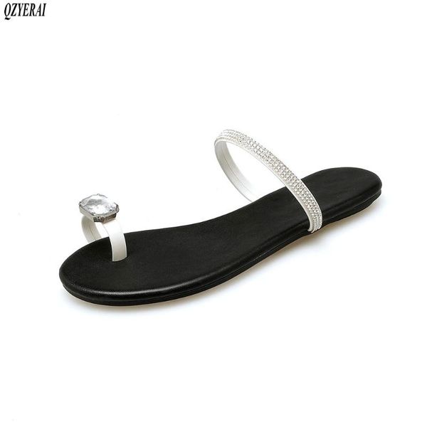 spring summer new style women's slippers flat bottom beach slippers thumb button gem comfortable women's shoes plus-size 34-43, Black
spring summer new style women's slippers flat bottom beach slippers thumb button gem comfortable women's shoes plus-size 34-43, Black