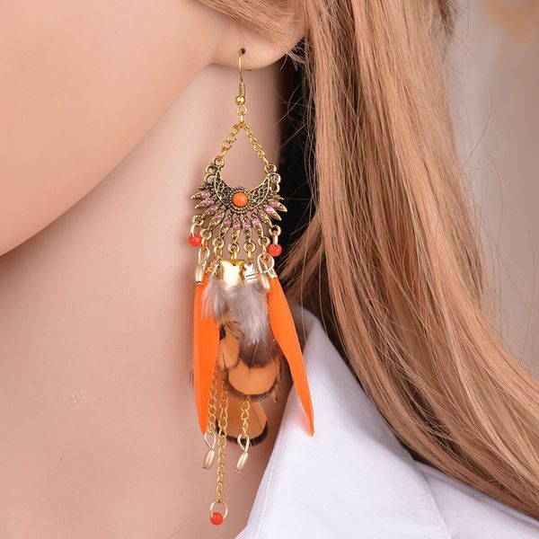 fashion brand sweet feather drop earrings crystal statement leaf feather earring for women jewelry long dangle earrings er200064, Silver
fashion brand sweet feather drop earrings crystal statement leaf feather earring for women jewelry long dangle earrings er200064, Silver