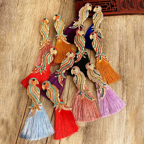 bohemian crystal birdtassel drop earring for women wedding trendy girl gift multicolored animal dangle statement earring, Silver
bohemian crystal birdtassel drop earring for women wedding trendy girl gift multicolored animal dangle statement earring, Silver