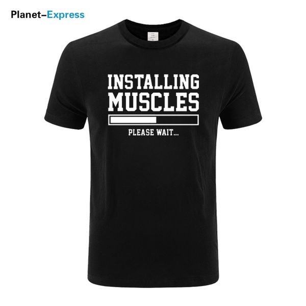 summer casual cotton t shirt for men installation muscles exercise funny slogan print tshirt short sleeve plus size t-shirt 
summer casual cotton t shirt for men installation muscles exercise funny slogan print tshirt short sleeve plus size t-shirt