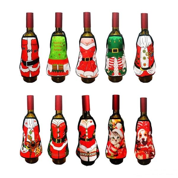 xmas small apron bottle wine cover christmas lady/xmas dog/santa pinafore red wine bottle wrapper holiday bottle clothes dress
xmas small apron bottle wine cover christmas lady/xmas dog/santa pinafore red wine bottle wrapper holiday bottle clothes dress