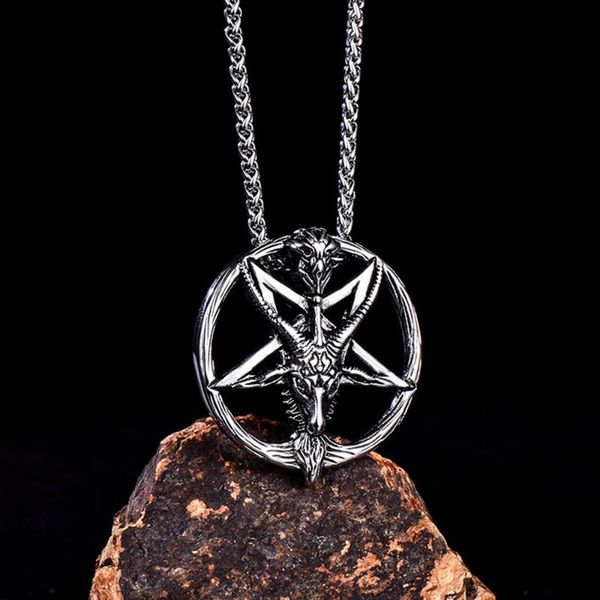 chains stainless steel satan vintage skull star of david pendant necklaces punk rock evil jewelry for him, Silver
chains stainless steel satan vintage skull star of david pendant necklaces punk rock evil jewelry for him, Silver