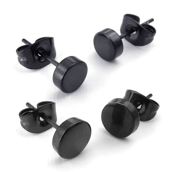jewelry men's earrings, 4mm/6mm circle ear studs, 4pcs (2 pair), stainless steel, black, Golden;silver
jewelry men's earrings, 4mm/6mm circle ear studs, 4pcs (2 pair), stainless steel, black, Golden;silver