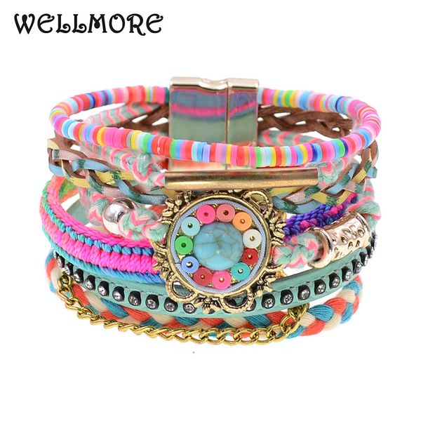 wellmore women bracelets leather bracelets bohemia colorful beaded charm for women fashion jewelry drop shipping, Golden;silver
wellmore women bracelets leather bracelets bohemia colorful beaded charm for women fashion jewelry drop shipping, Golden;silver