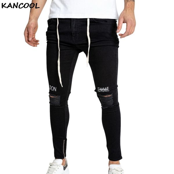 kancool skinny stretch denim pants newly designer men jeans straight fit buttons long pants brand ripped jeans, Blue
kancool skinny stretch denim pants newly designer men jeans straight fit buttons long pants brand ripped jeans, Blue