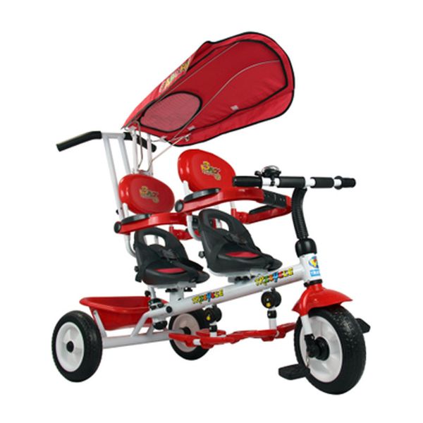 4 in 1 twins kids trike baby toddler tricycle safety double rotate seat w/ basket
4 in 1 twins kids trike baby toddler tricycle safety double rotate seat w/ basket