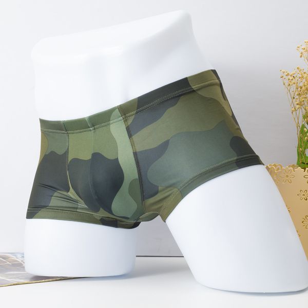 underpants camouflage mens underwear boxer shorts sports fashion breathable ice silk print double bag, Black;white
underpants camouflage mens underwear boxer shorts sports fashion breathable ice silk print double bag, Black;white