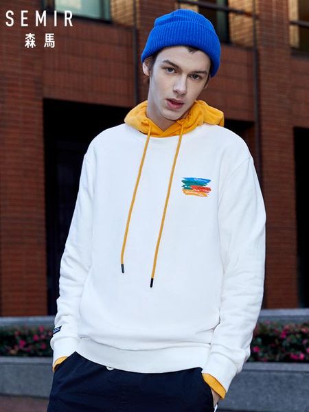 semir men hooded sweatshirt applique men pullover hoodie kangaroo pocket sweatshirt lined drawstring hoodies, Black
semir men hooded sweatshirt applique men pullover hoodie kangaroo pocket sweatshirt lined drawstring hoodies, Black