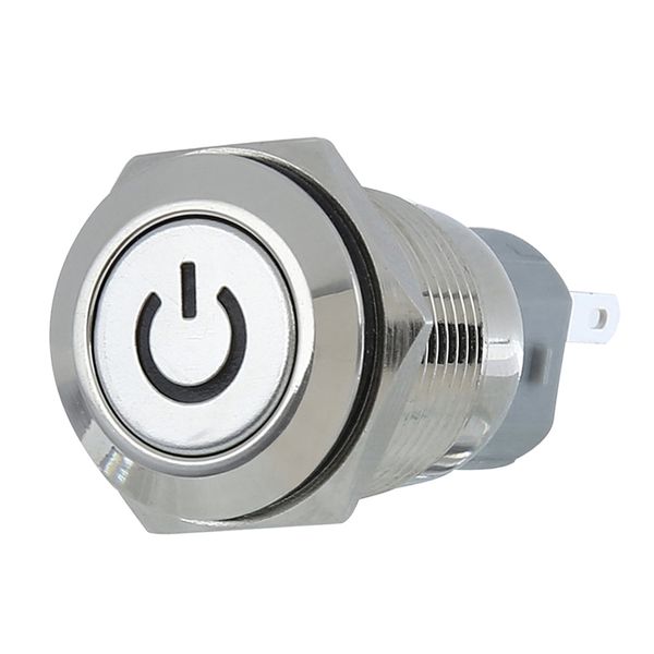momentary push button switch stainless steel shell suitable for 16mm mounting hole white led light
momentary push button switch stainless steel shell suitable for 16mm mounting hole white led light