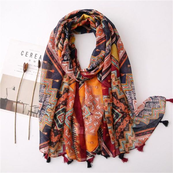 women boho leaves floral print anti uv tassel neck scarf head wrap hijab shawl, Blue;gray
women boho leaves floral print anti uv tassel neck scarf head wrap hijab shawl, Blue;gray