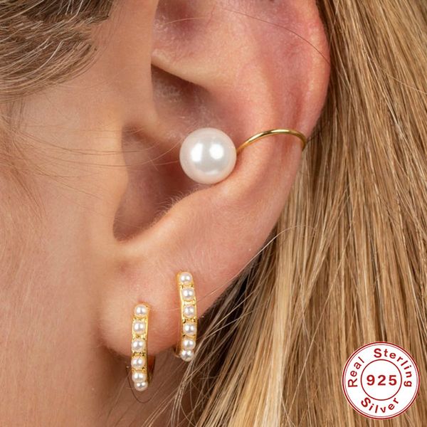aprilgrass brand 925 sterling silver pearl earrings wedding jewelry single row freshwater pearl stud earrings for women brincos xmas gifts, Golden;silver
aprilgrass brand 925 sterling silver pearl earrings wedding jewelry single row freshwater pearl stud earrings for women brincos xmas gifts, Golden;silver