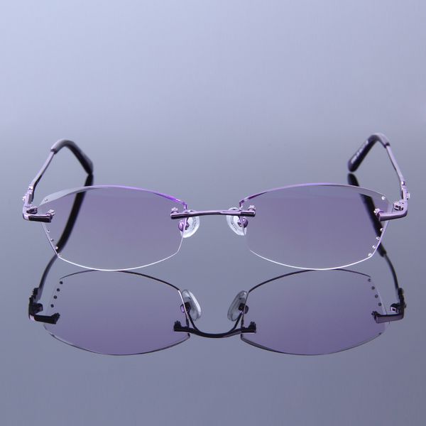 sunglasses high clear uv coating lens reading glasses women rhinestone eyewear rimless frame purple finished presbyopic eyeglasses s7038, White;black
sunglasses high clear uv coating lens reading glasses women rhinestone eyewear rimless frame purple finished presbyopic eyeglasses s7038, White;black