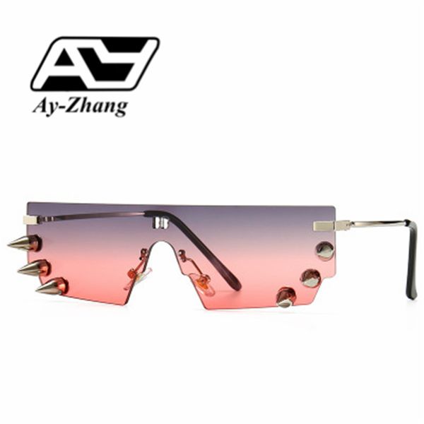 ay-zhang punk sunglass 2020 new arrival fashion eyewear rimless vintage sunglass modern lady wear sun shades, White;black
ay-zhang punk sunglass 2020 new arrival fashion eyewear rimless vintage sunglass modern lady wear sun shades, White;black