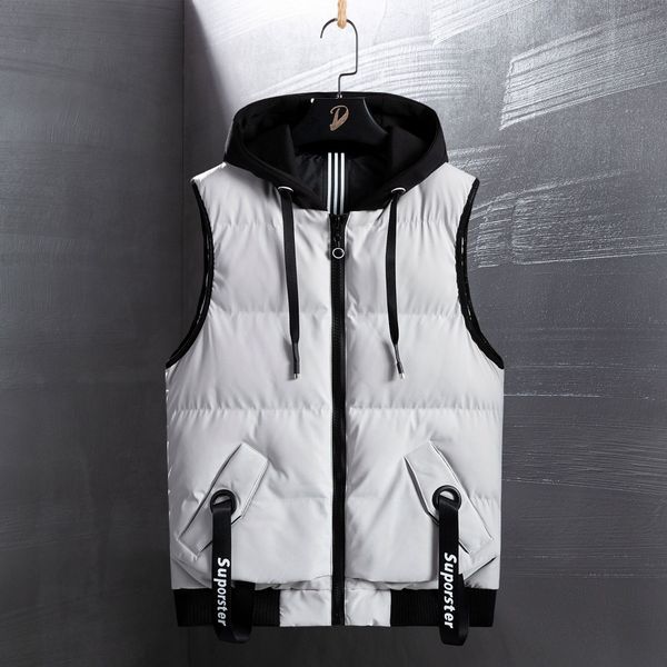 cross-border new autumn and winter men's collared vest fashion leisure big size down cotton vest men's shoulder jacket, Black;white
cross-border new autumn and winter men's collared vest fashion leisure big size down cotton vest men's shoulder jacket, Black;white