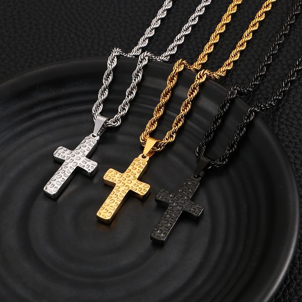 2020 new list fashion punk silver/ gold/black stainless steel women mens cross pendant necklace chain22'' xmas gifts jewelry
2020 new list fashion punk silver/ gold/black stainless steel women mens cross pendant necklace chain22'' xmas gifts jewelry