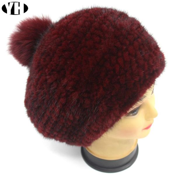 brand winter women lady fashion real hat with fur pom poms soft elasticity 100% genuine cap beret, Blue;gray
brand winter women lady fashion real hat with fur pom poms soft elasticity 100% genuine cap beret, Blue;gray
