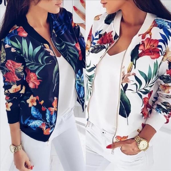 floral print women coat casual zipper up bomber womens autumn long sleeve outwear jacket coats ladies clothes, Black;brown
floral print women coat casual zipper up bomber womens autumn long sleeve outwear jacket coats ladies clothes, Black;brown