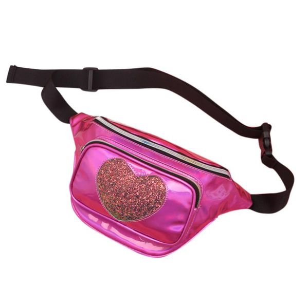 2020 new fanny pack heart-shaped chest bag outdoor sport fashion beach bag shoulder women's belt waist pochete 624