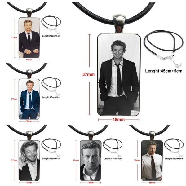mr. patrick jane simon baker necklace fashion long chain with rectangle necklace jewelry for women kids, Silver
mr. patrick jane simon baker necklace fashion long chain with rectangle necklace jewelry for women kids, Silver