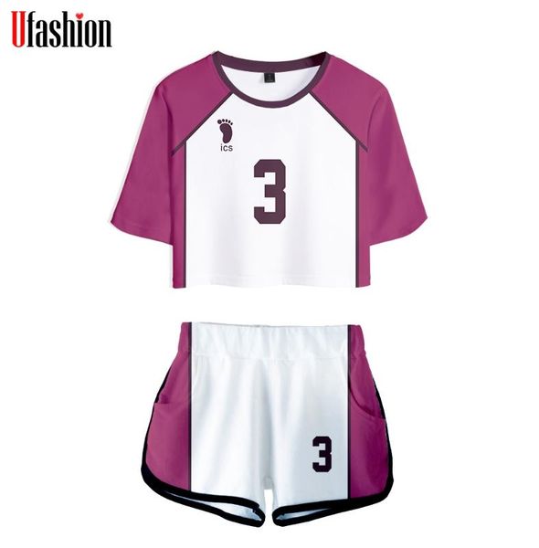 women's tracksuits haikyuu volley ball costume two piece set short and middle waist shorts lady fitness summer cosplay, Gray
women's tracksuits haikyuu volley ball costume two piece set short and middle waist shorts lady fitness summer cosplay, Gray