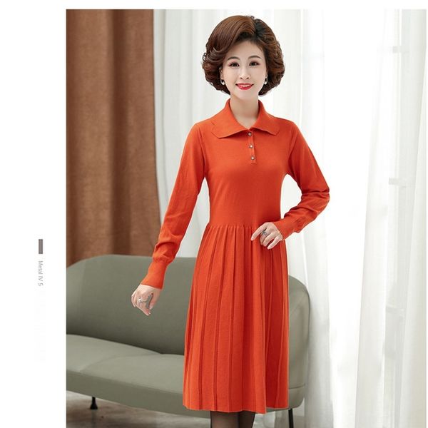2020 autumn and winter spring new fashion large mothersdress size long-sleeved base shirt sweater dress knitted mom clothes middle-aged wome, Black;gray
2020 autumn and winter spring new fashion large mothersdress size long-sleeved base shirt sweater dress knitted mom clothes middle-aged wome, Black;gray
