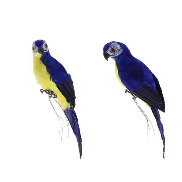 2x realistic macaw parrot blue lifelike bird ornament artificial feathered animal model statues diy lawn sculpture planter tree decor
2x realistic macaw parrot blue lifelike bird ornament artificial feathered animal model statues diy lawn sculpture planter tree decor