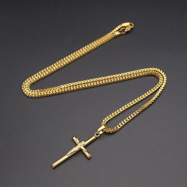 jsbao womens cross necklace stainless steel 60cm chain pendant cross gold color mens necklace for wome gift, Silver
jsbao womens cross necklace stainless steel 60cm chain pendant cross gold color mens necklace for wome gift, Silver