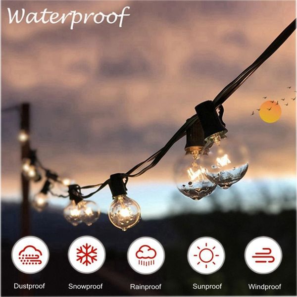 25 globe clear bulbs g40 lights outdoor garden patio wedding garland holiday string lights led lights decoration y200903
25 globe clear bulbs g40 lights outdoor garden patio wedding garland holiday string lights led lights decoration y200903