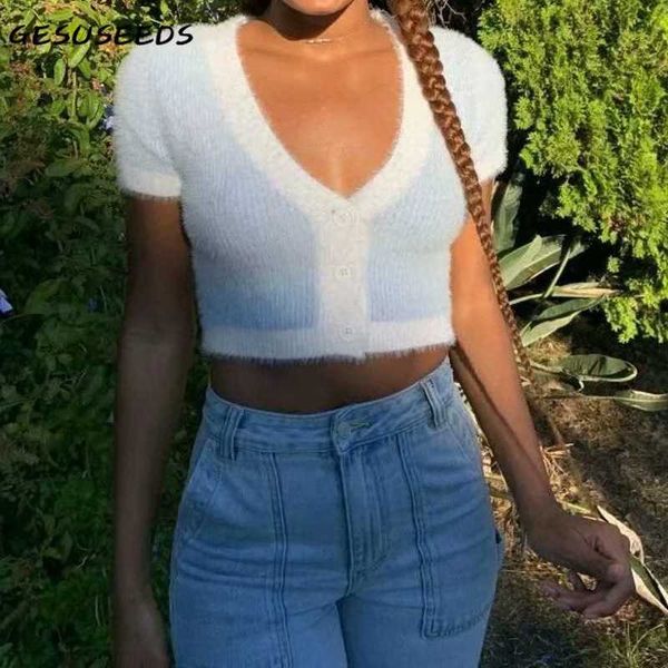 women's knits & tees kawaii sweater women vintage cardigan short sleeve knit v neck cropped green mohair purple blue, White
women's knits & tees kawaii sweater women vintage cardigan short sleeve knit v neck cropped green mohair purple blue, White