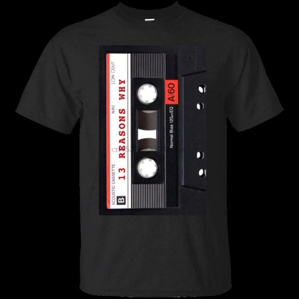 13 reason why cassette t-shirts cotton us men clothing trend summer streewear sizes-3xl