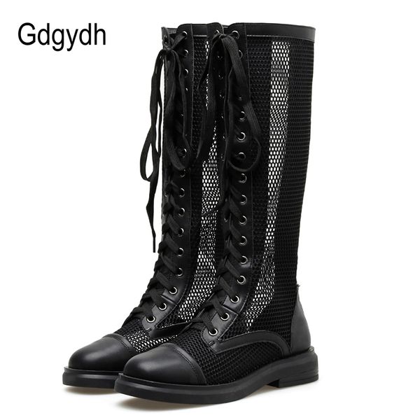 gdgydh ladies summer boots hollow out womens round toe transparent mesh nightclub knee high boots summer shoes lace up black
gdgydh ladies summer boots hollow out womens round toe transparent mesh nightclub knee high boots summer shoes lace up black